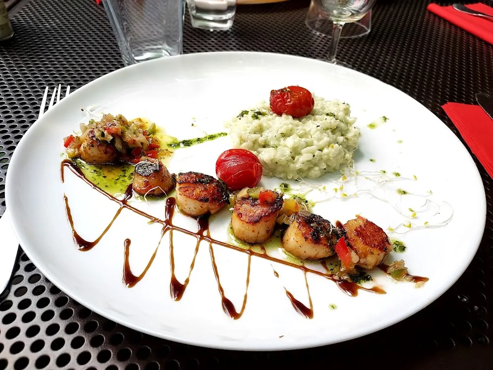 Coquilles Sailt Jacques Et Risotto Crémeux